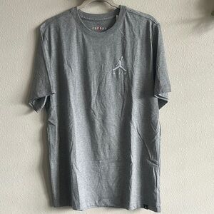Jordan Gray Short Sleeve Tee Classic Crew Neck